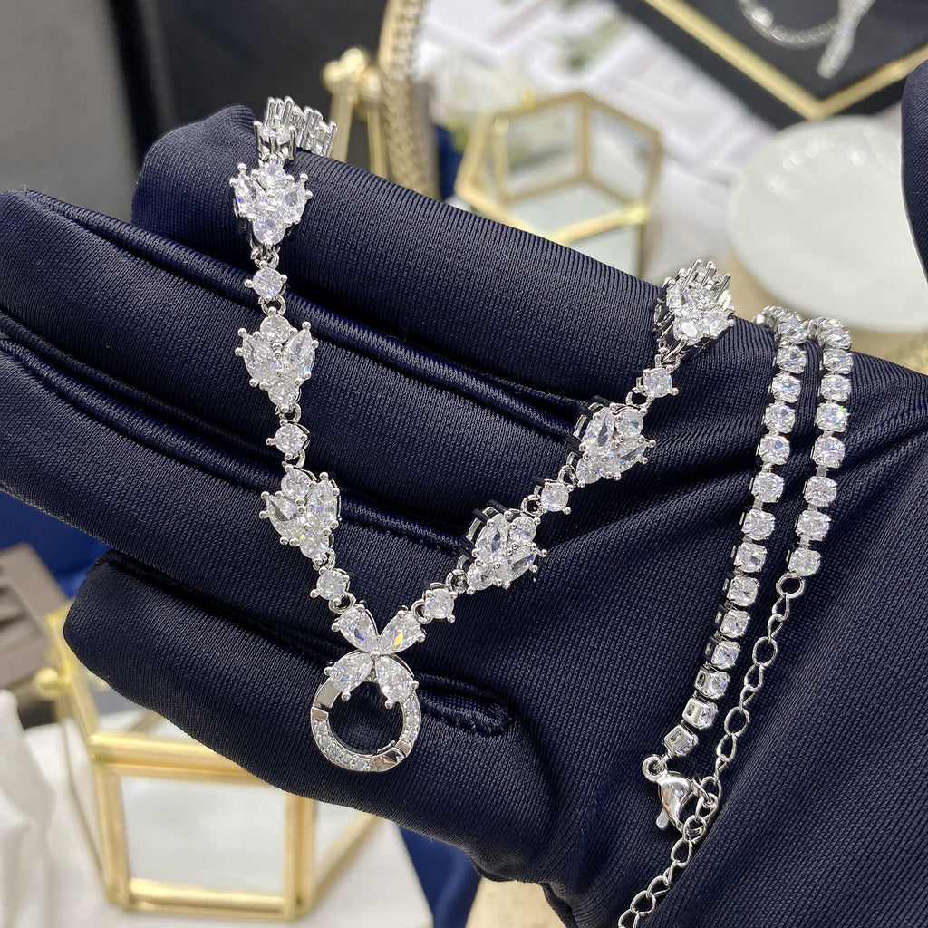 Popular live-streaming item: Bird's Nest Cut Pendant, High-Carbon Diamond Necklace, Gemstone Bracelet, Starry Sky Cut Chinese Red Ring, Purple Diamond Set